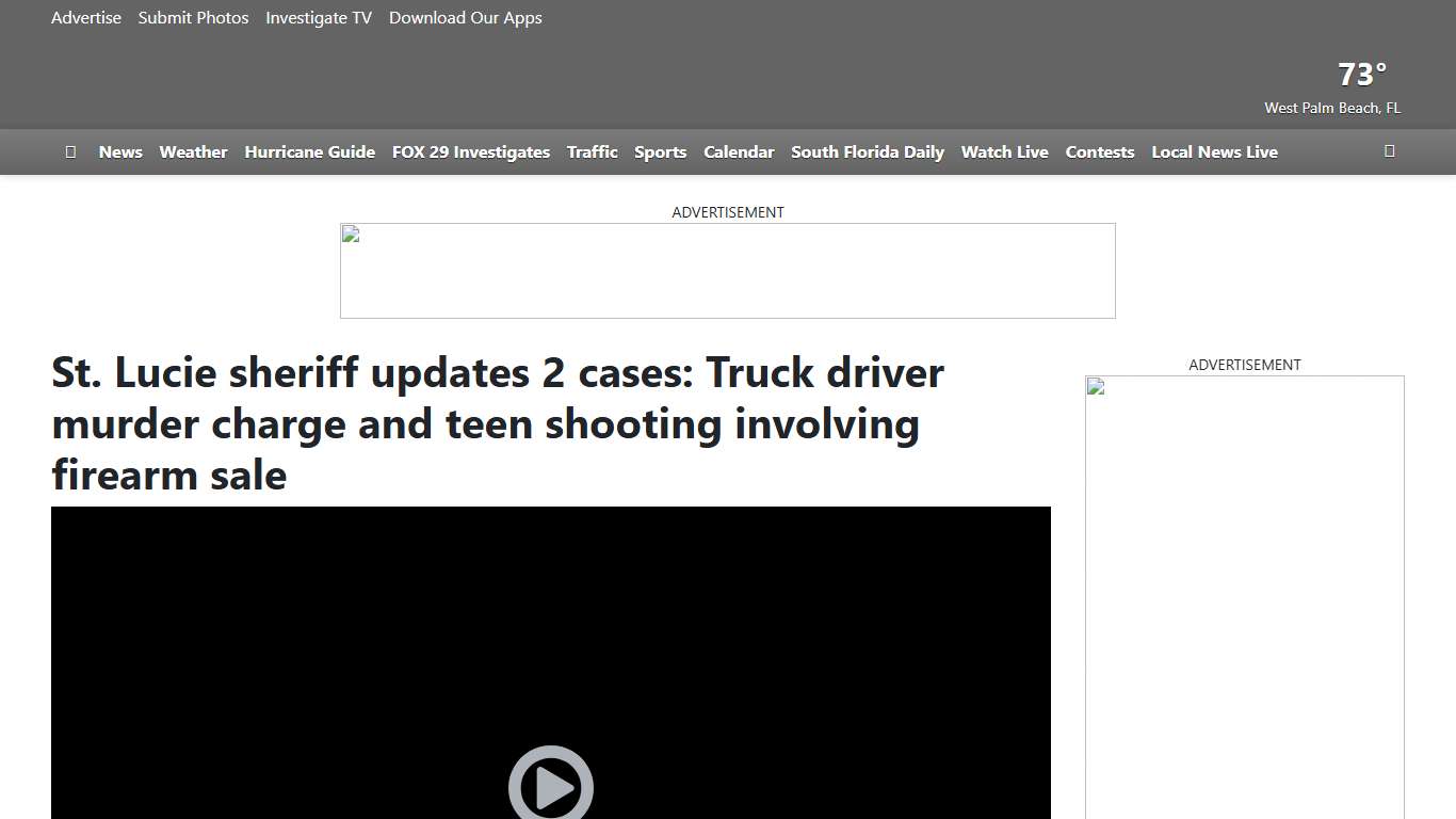 St. Lucie sheriff updates 2 cases: Truck driver murder charge and teen shooting involving firearm sale