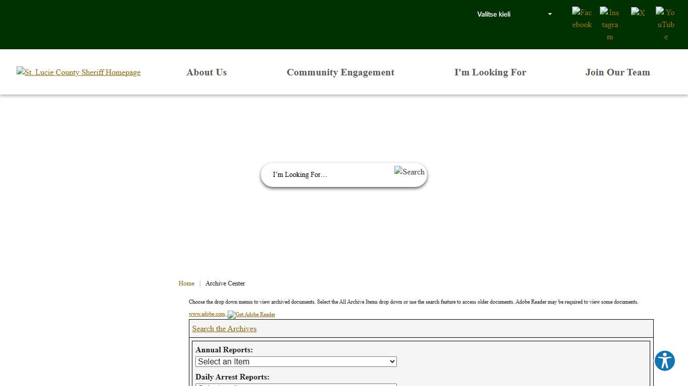 Archive Center • St. Lucie Co Sheriff's Office, FL • CivicEn